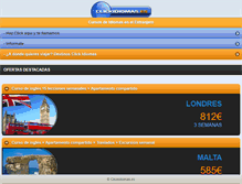 Tablet Screenshot of clickidiomas.es